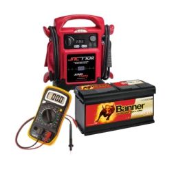 Batteries de véhicules et composants de connexion et de maintenance