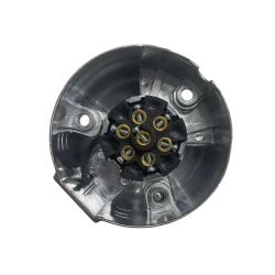 Base Remolque 7 Polos 12V/N en Aluminio ISO 1724 con Contactos de Tornillo KM1230