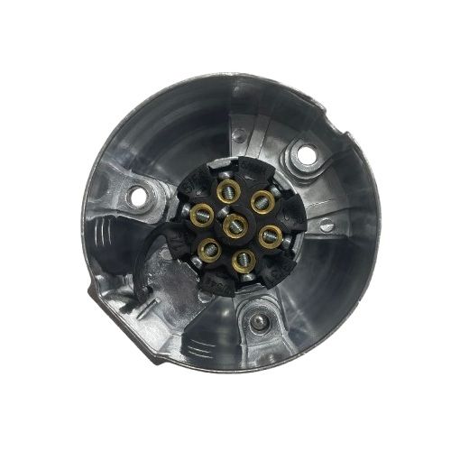 Base Remolque 7 Polos 12V/N en Aluminio ISO 1724 con Contactos de Tornillo KM1230