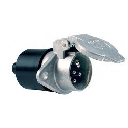 Base 7 polos 24V/N ISO 1185 en aluminio con Contactos de Tornillo 111081