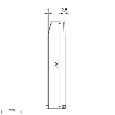 Bridas Unex 2,5×190 mm . 2225-0 UNEX