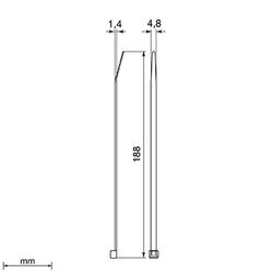 Brida Unex 4,8×188 mm . 2244-0 UNEX