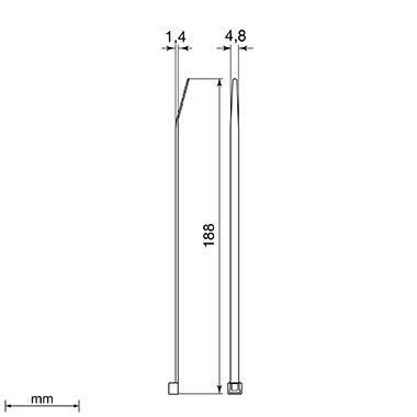 Brida Unex 4,8×188 mm . 2244-0 UNEX