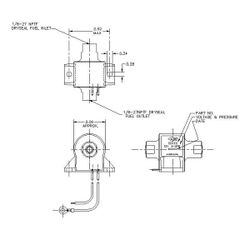 Pompe à essence électrique Facet Posi-Flo 12 V, raccords inclus. FEP04SV FACET