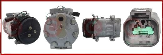 Compresor Aire Acondicionado Sanden SD7H15 24V Liebherr | C51-6198