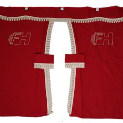 Cortina Cama Flecos Bordada-Para Camión