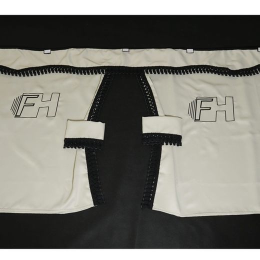 Cortina Lateral Camión Flecos y Bordados