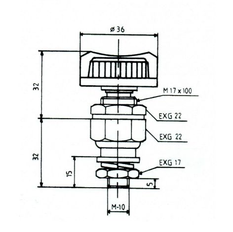 Sectionneur de batterie unipolaire et manuel 1102A 500027 500027 NOSSO