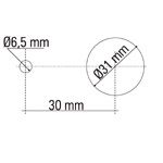 Interruptor de desconexão manual de bateria unipolar. 12/24 V 300 A, pico de 2500 A. 500013. 500013 CORMAR