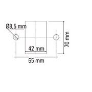 Interruptor de desconexão manual de bateria unipolar, 12/24 V, 350 A, pico de 3500 A. 12/24 V. CORMAR 500015 500015 CORMAR