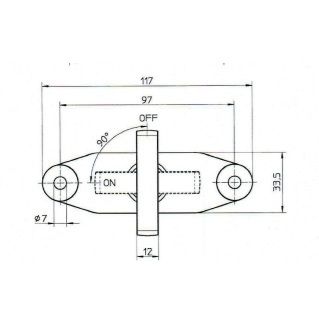 Seccionador de bateria unipolar e manual. 12/24V 250A, 2000A. 12/24V, 500018 500018 CORMAR