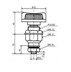 Interruptor de desconexão manual de bateria unipolar, 12/24 V. 80 A, pico de 300 A, 500028 500028 CORMAR