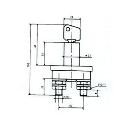 Interruptor de desconexão de bateria universal com chave 12/24V 75A/200A 500020 500020 CORMAR