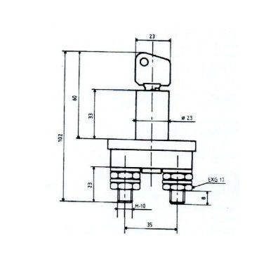 Interruptor de desconexão de bateria universal com chave 12/24V 75A/200A 500020 500020 CORMAR