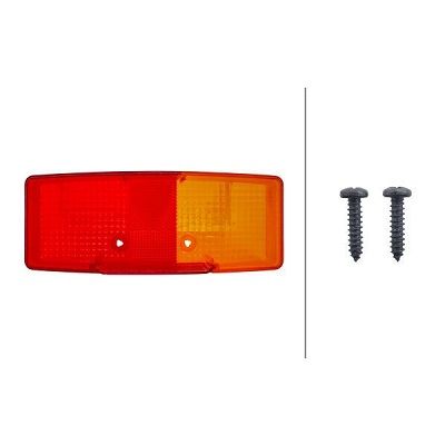 Lente da luz traseira - esquerda 9EL 118 700-001 HELLA