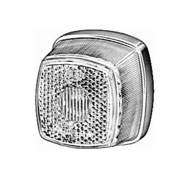 Tulipa, piloto trasero - Color de tulipa: transparente - izquierda/derecha 9EL 117 334-001 HELLA