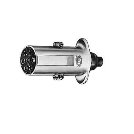Enchufe 7 Polos Plástico Blanco 24V 15Amp. 8JA 003 832-001 HELLA