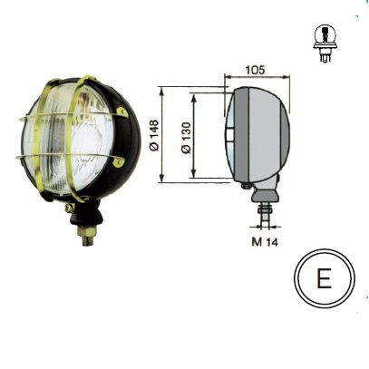 Faro Tractor C/Rejilla 564.00 ATRESSA