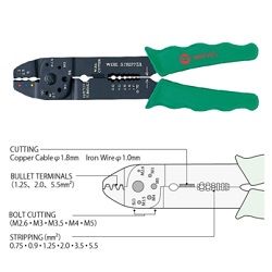 Herramientas De Engaste Para Terminales Desnudos Con Garras. MEB-300-C XBC