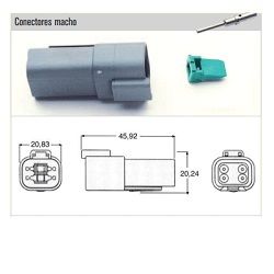 Kit Conector Estanco 4 Vias XBDT-04-4P XBC