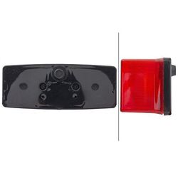 Feu arrière - Halogène - 12/24V - montage extérieur - gauche 2SD 003 184-031 HELLA