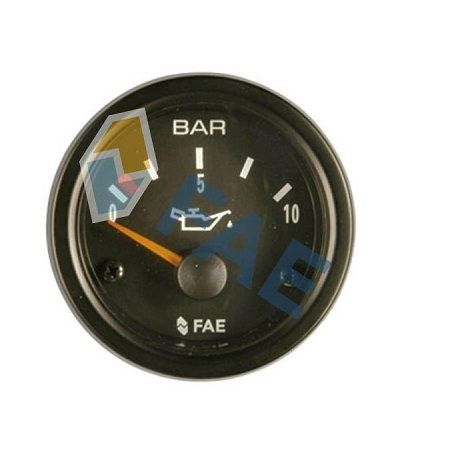 Manometro 12v , indicador de presión, diam,52mm 0-10 bar. F99540 FAE