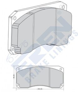 Pastillas de Freno WVA 29043 Renault Magnum - EREN D-043