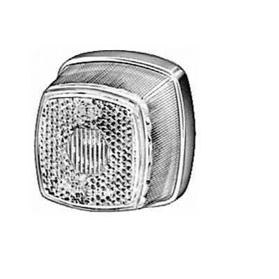 Luces de posición - Halógena - montaje exterior - Color de tulipa: transparente - izquierda/derecha 2PG 003 057-017 HELLA