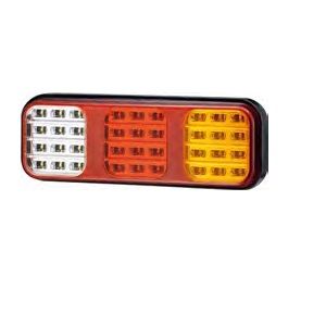 Piloto posterior .(Led) 12/24V Universal 4 Pos. 285X100 AV.02.0167 COBO