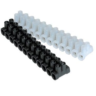 Regleta Conexión 10 mm negro R01001 SERM