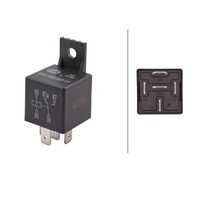 Relé, corriente de trabajo - 24V - 5polos - con soporte 4RD 933 332-411 HELLA