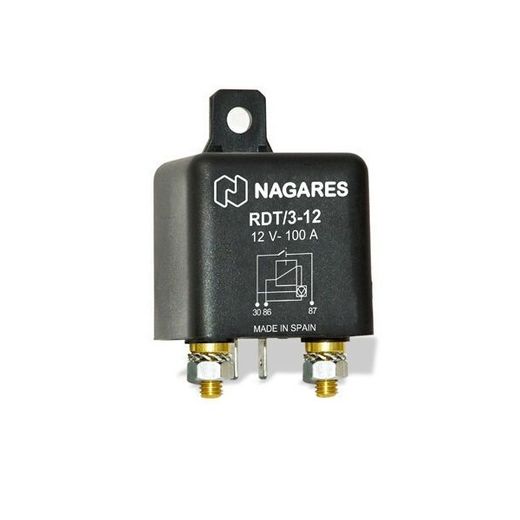 Relé Protección Descarga Batería. 100A. 12V. MR18 MAHLE