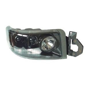 Faro Renault Premium (06-) Negro Izquier 05254510 LEO