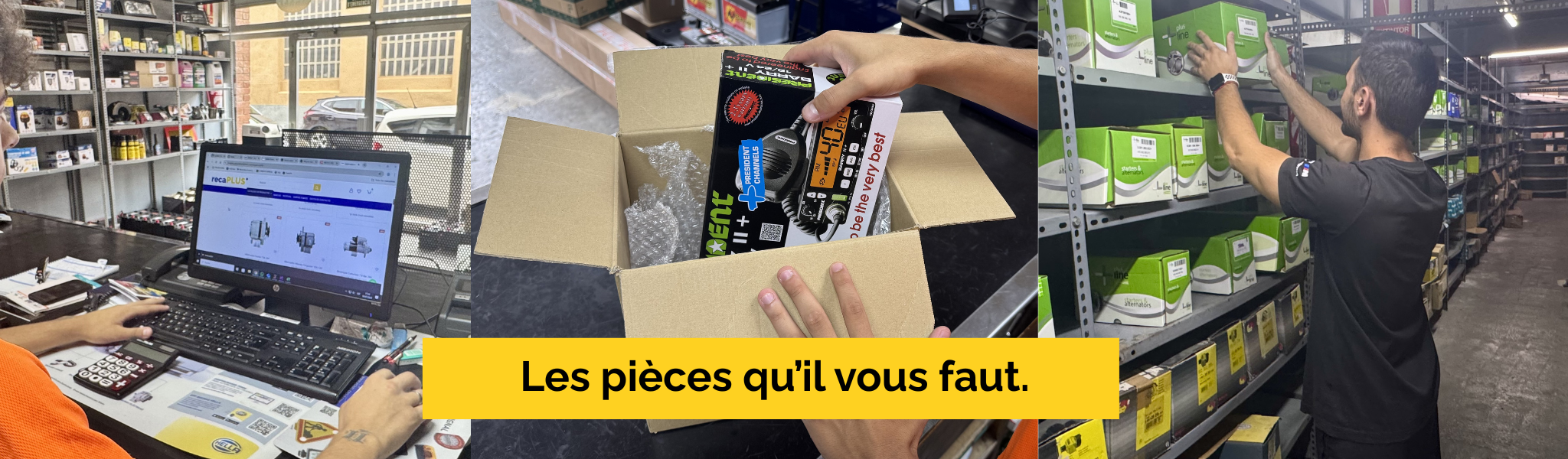 Les pièces qu'il vous faut.